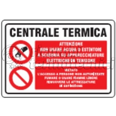 CARTELLO CENTRALE TERMICA 300X200
