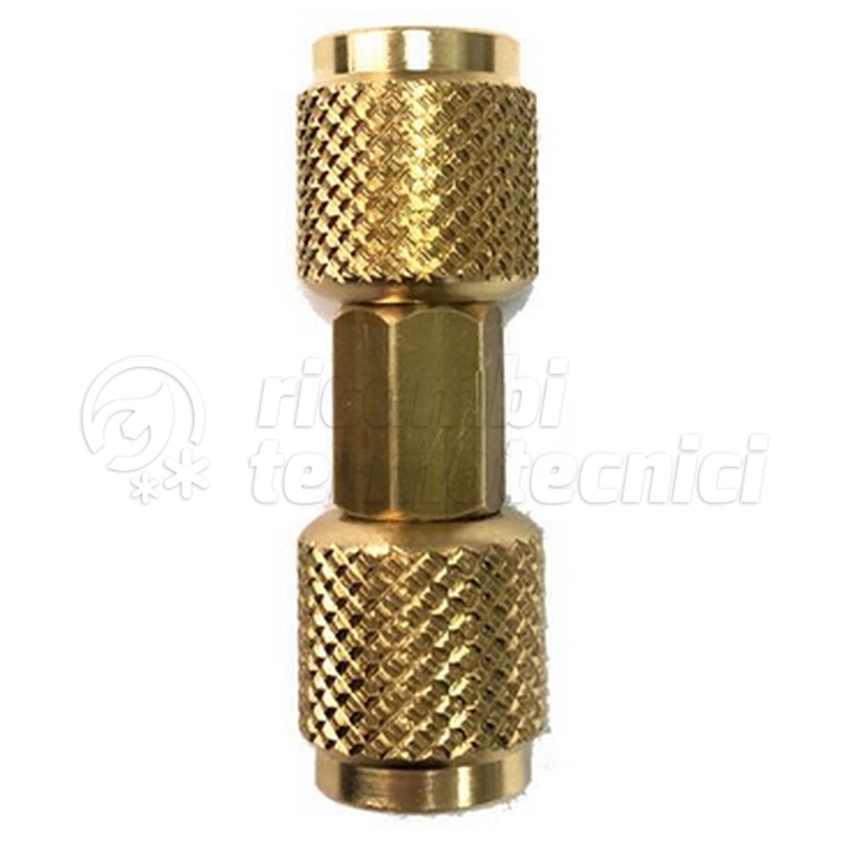 MANICOTTO GIREVOLE 2X1/4'' SAE PER VACUOMETRI 1/4''SAE M 