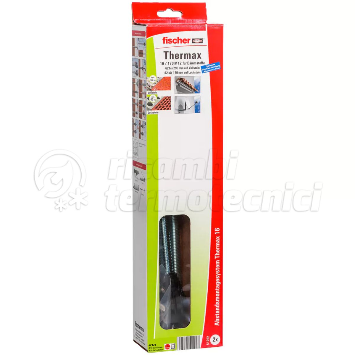 FISSAGGIO SU CAPPOTTO THERMAX M16-12/170 SET 2