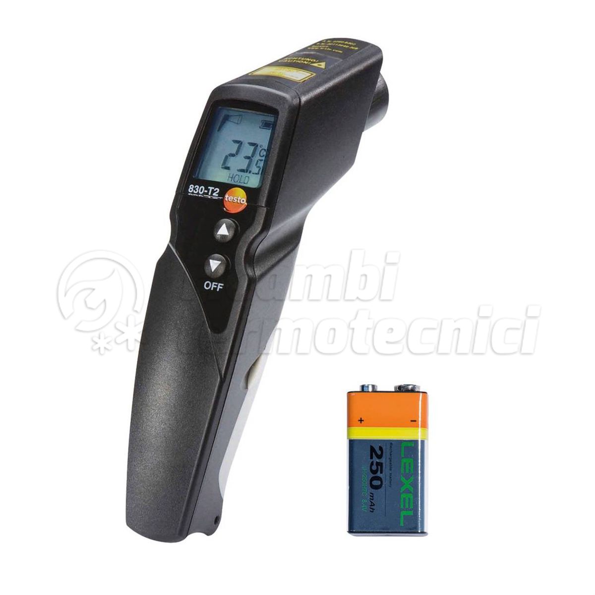 TESTO 830-T2 - TERMOMETRO A INFRAROSSI CON PUNTATORE A 2 RAGGI LASER
