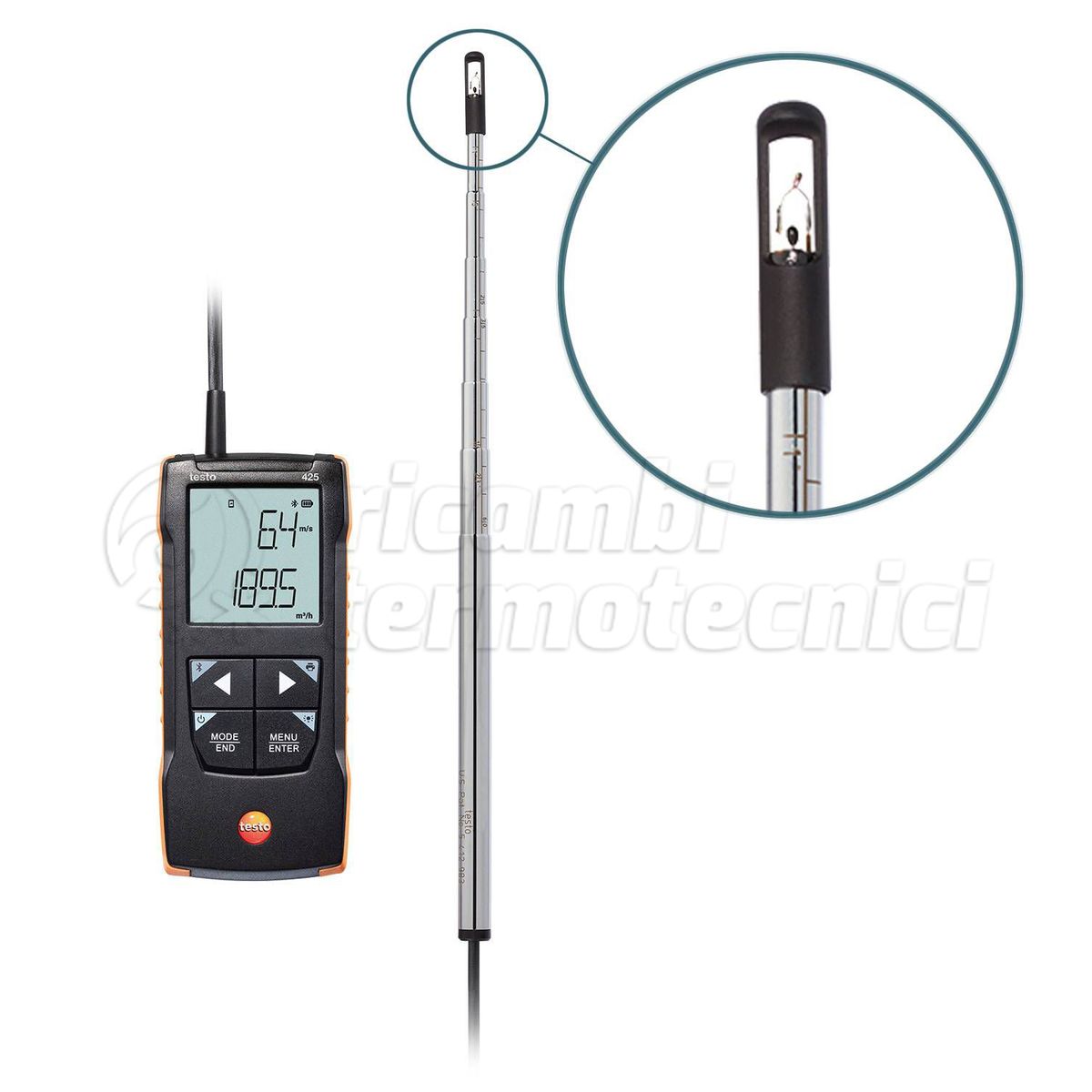 TESTO 425 ANEMOMETRO DIGITALE A FILO CALDO CON COLLEGAMENTO APP