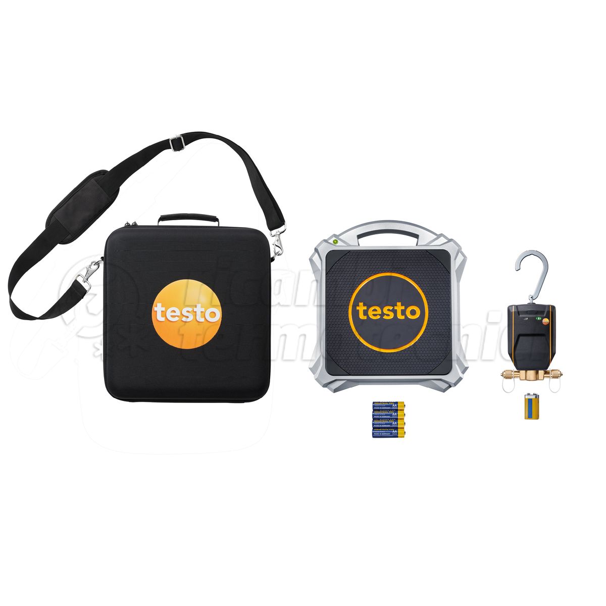 TESTO 560I SET BLUETOOTH: BILANCIA IP44 - PORTATA 100 KG - VALVOLA - TRACOLLA
