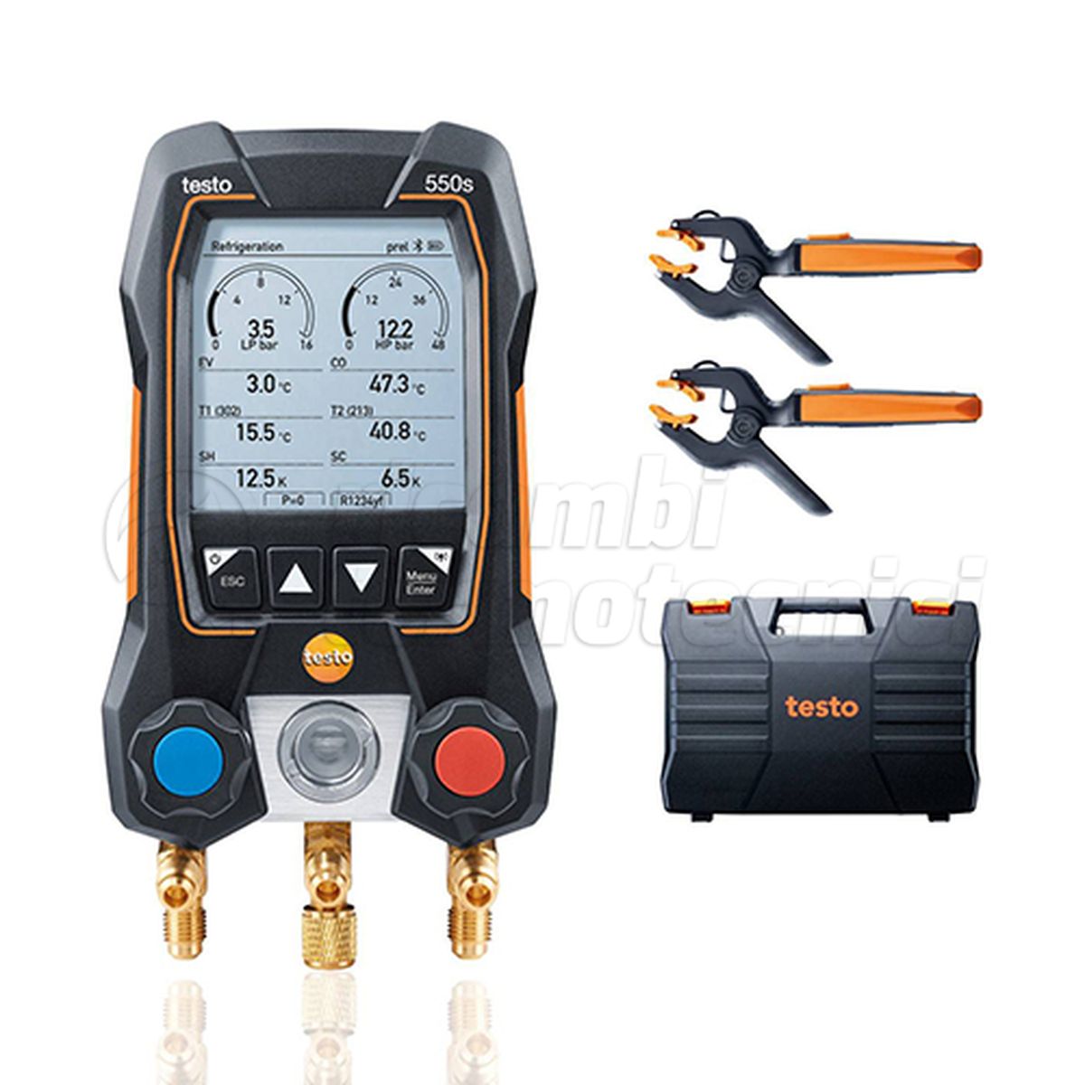 TESTO 550S SMART KIT - GRUPPO MANOMETRICO DIGITALE SMART CON BLOCCO VALVOLE A 2 VIE