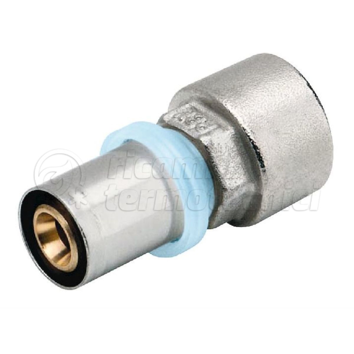 RACCORDO A PRESSARE PER TUBO MULTISTRATO DIRITTO ATTACCO FEMMINA GAS 40X3,5-1"F