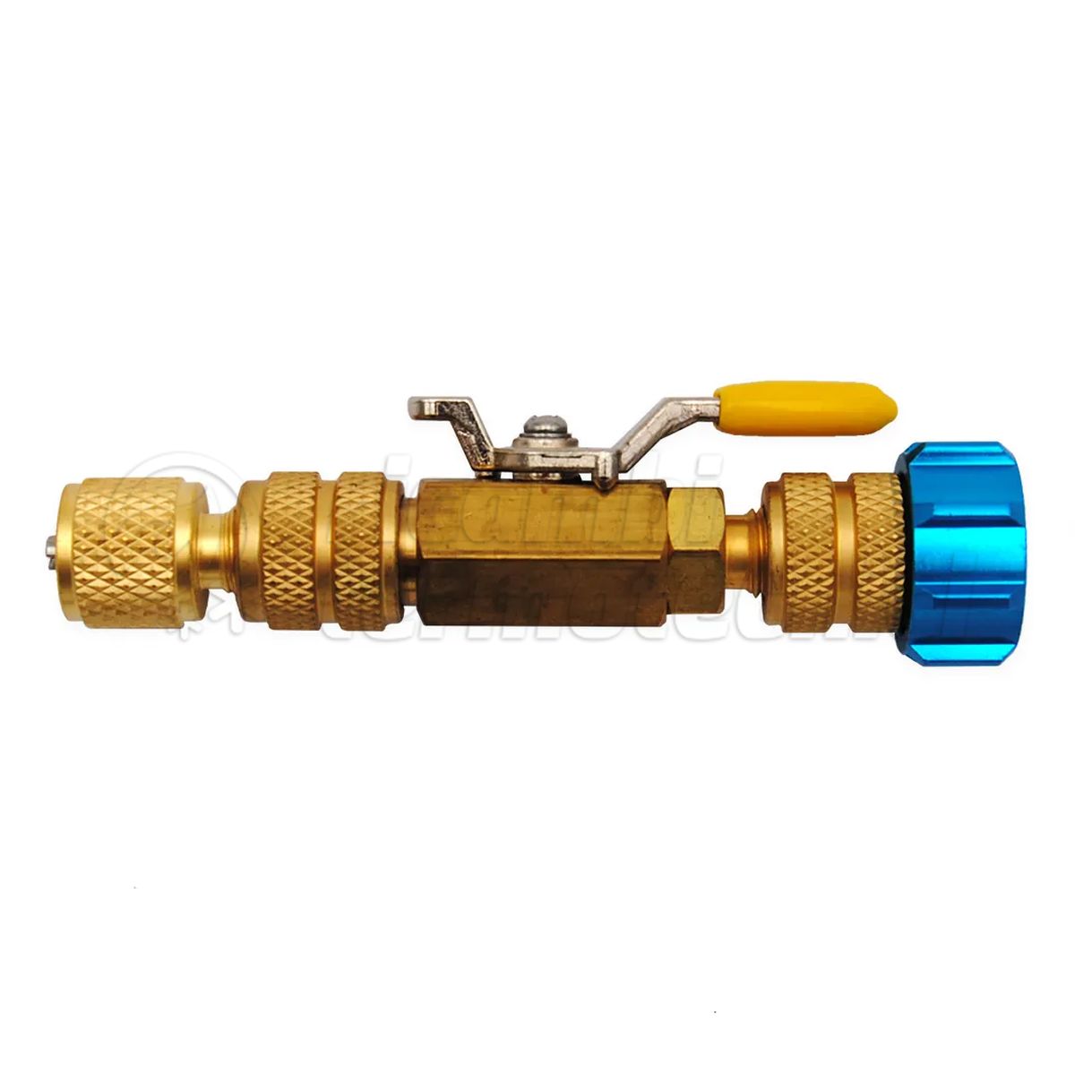 Adattatore Per Valvola A Sfera Refrigerante Aria Condizionata - Ottone, 1/4 SAE, Per R134A R22 R12 R410A, Set Rosso+Blu