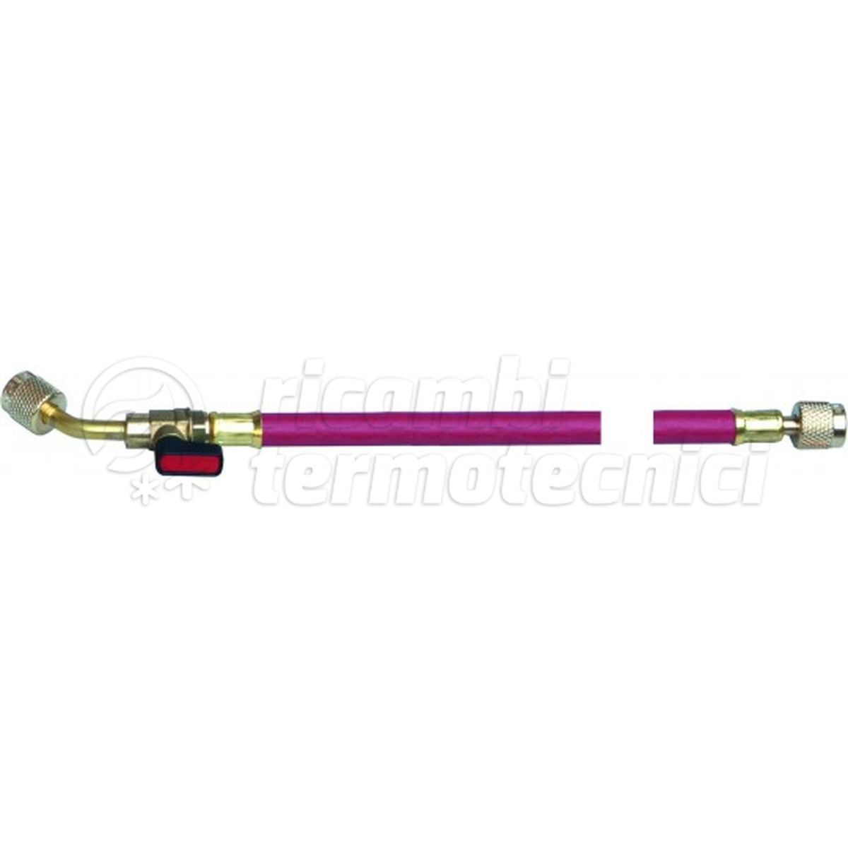 CORE EQUIPMENT FLESSIBILE CON RUBINETTO 45° 1/4-1/4 SAE L.150  ROSSI-PROFESSIONAL