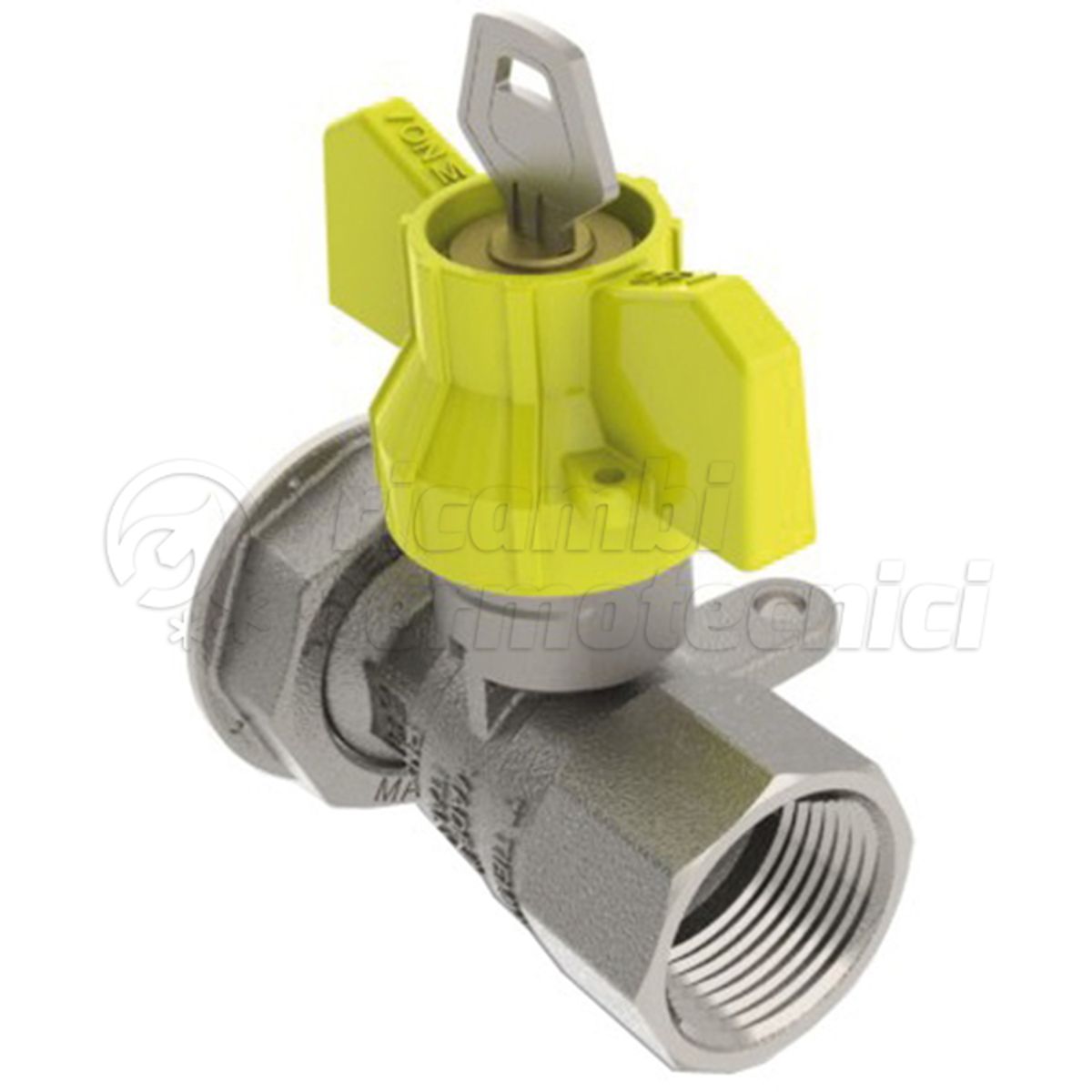 VALV.SFERA X GAS C/GIR C/ SER +CHIAVE 1''F X 1''1/4F