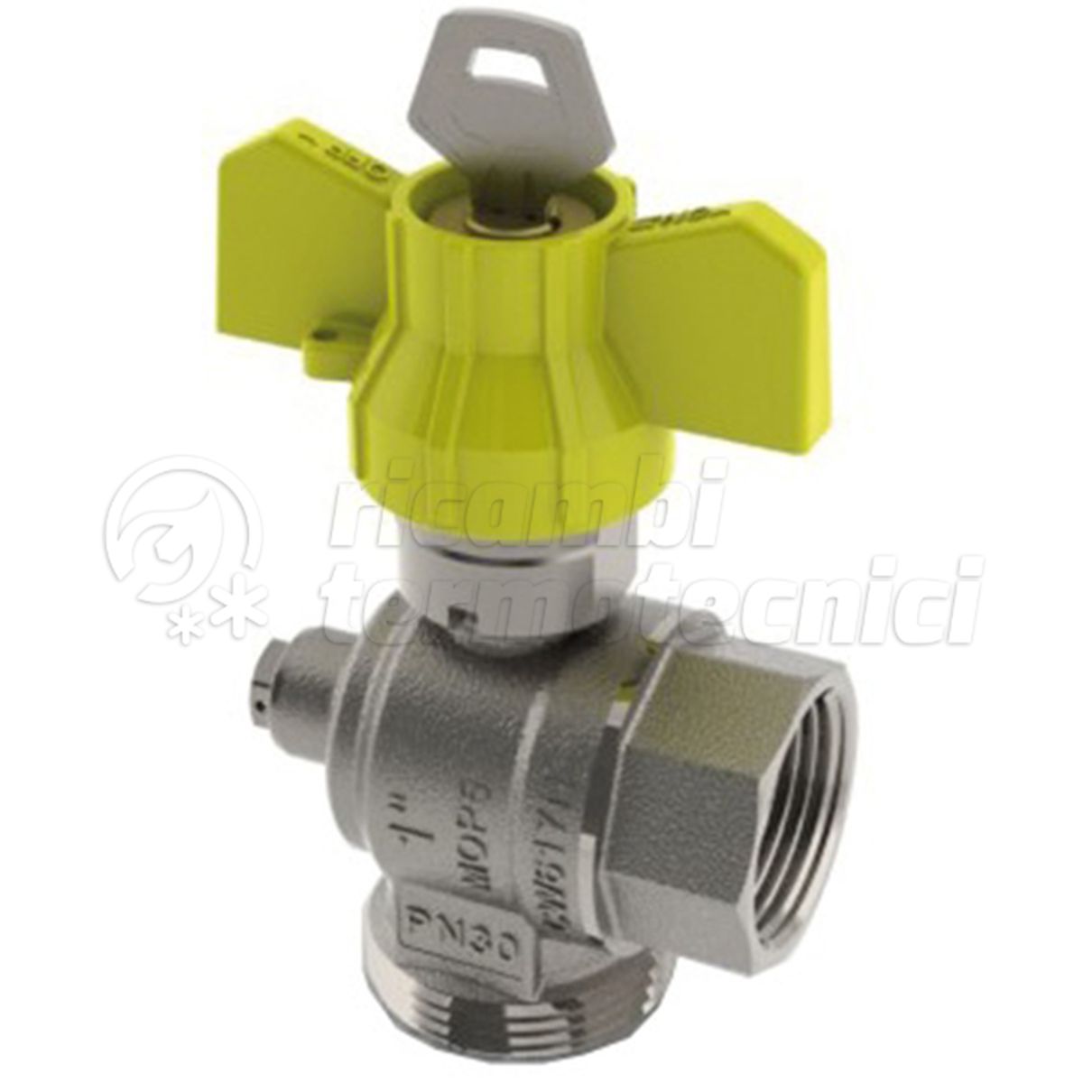 VALV.SFERA X GAS SQUADRA  3/4''F X 1''1/4M