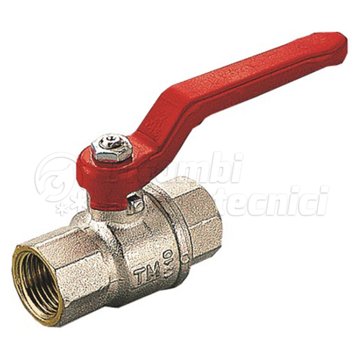 VALVOLA SFERA X ACQUA 2''1/2 FF C/LEVA ROSSA