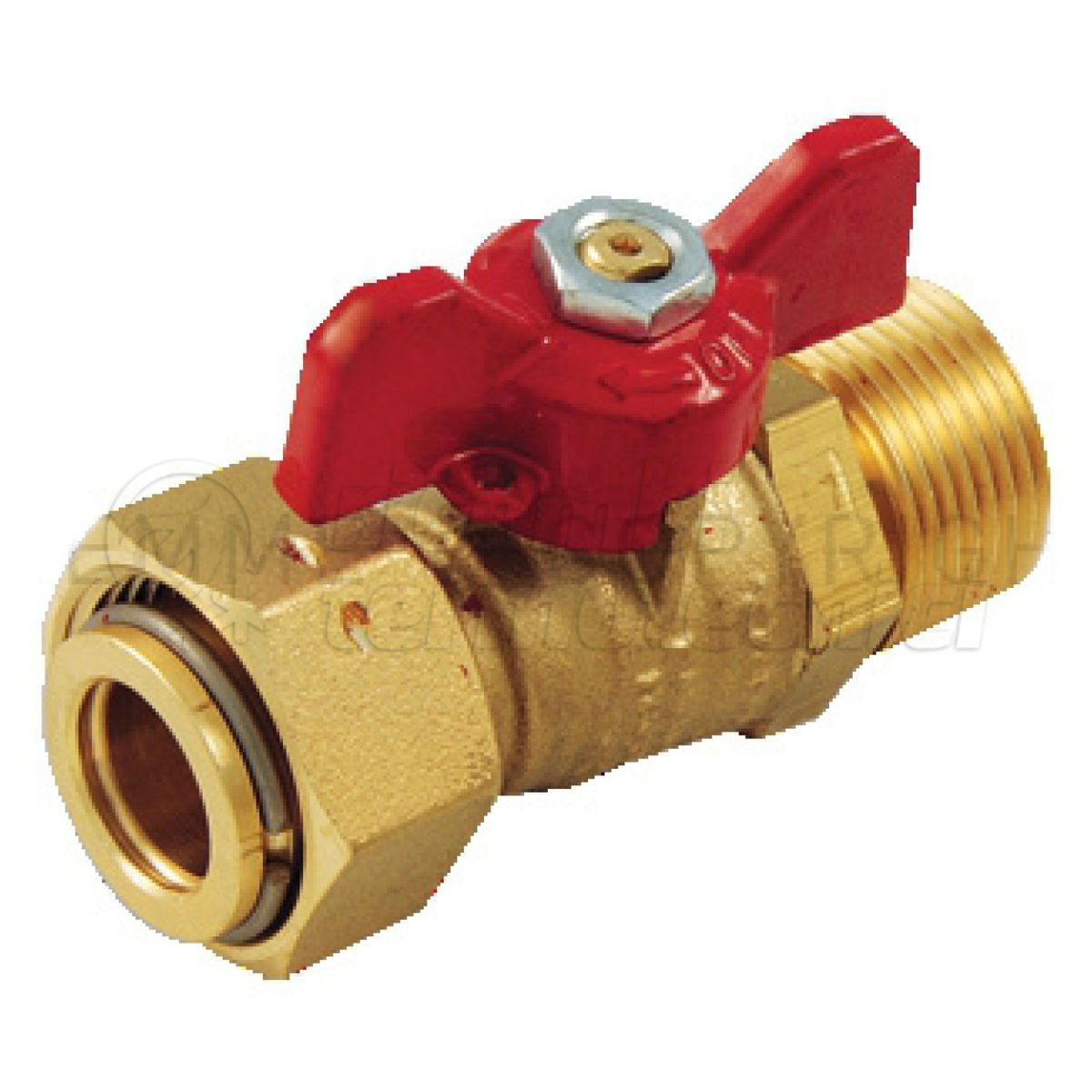 2266 VALVOLA SFERA ACQUA CON GIRELLO 3/4"MASX3/4"FEM ISO228 