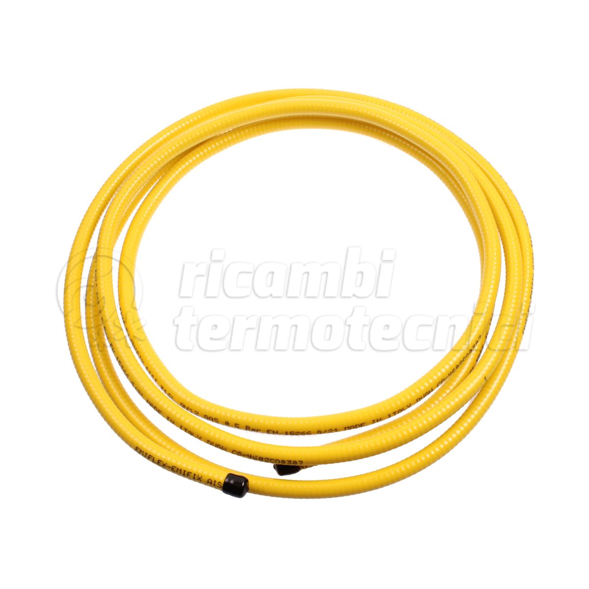 TUBO FLESSIBILE ACCIAIO GIALLO 3/4" GAS 10 MT