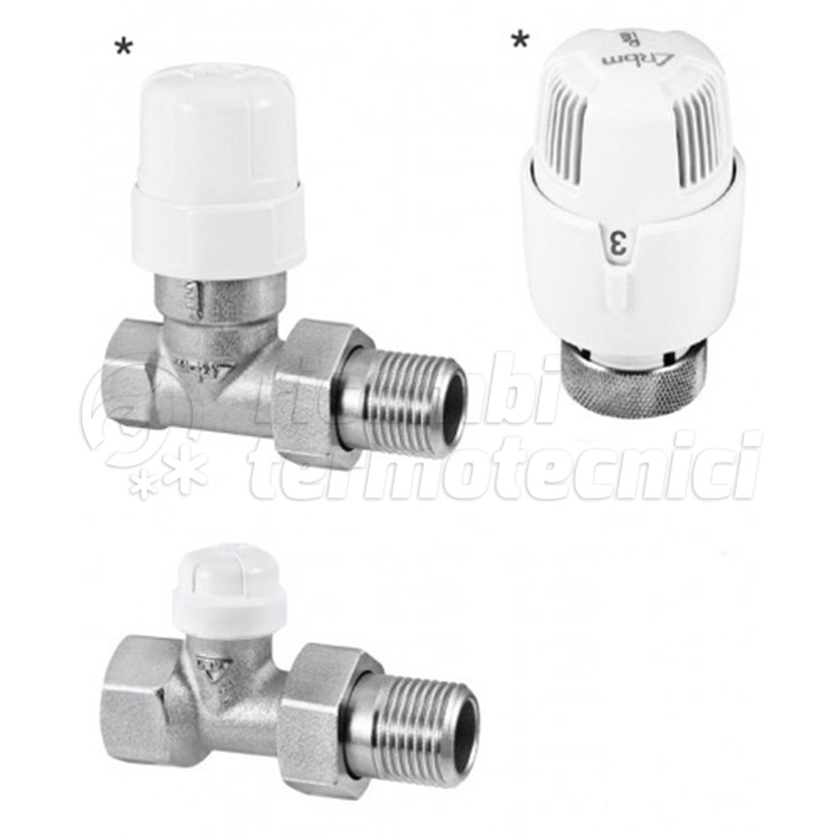 KIT VALV.+DETENT.+TESTINA TERM. DRITTA  ATT.FERRO 1/2''