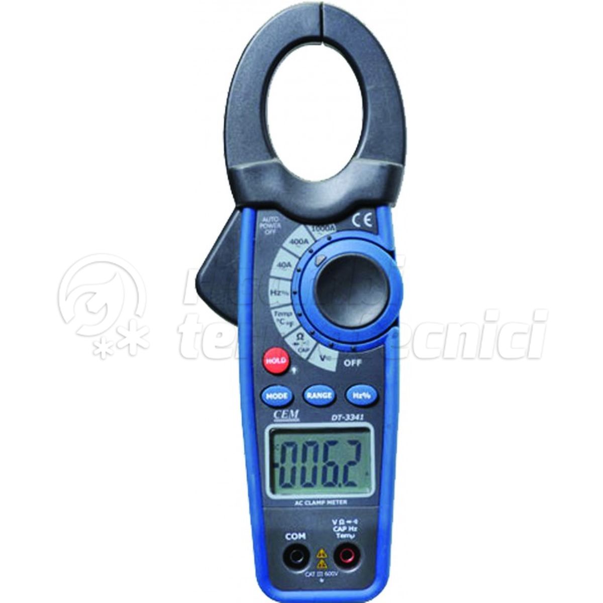 CORE EQUIPMENT DT-3341 - PINZA AMPEROMETRICA CON MISURAZIONE DI AC, AC/DC, RESISTENZA, CAPACITÀ E TEST DIODI