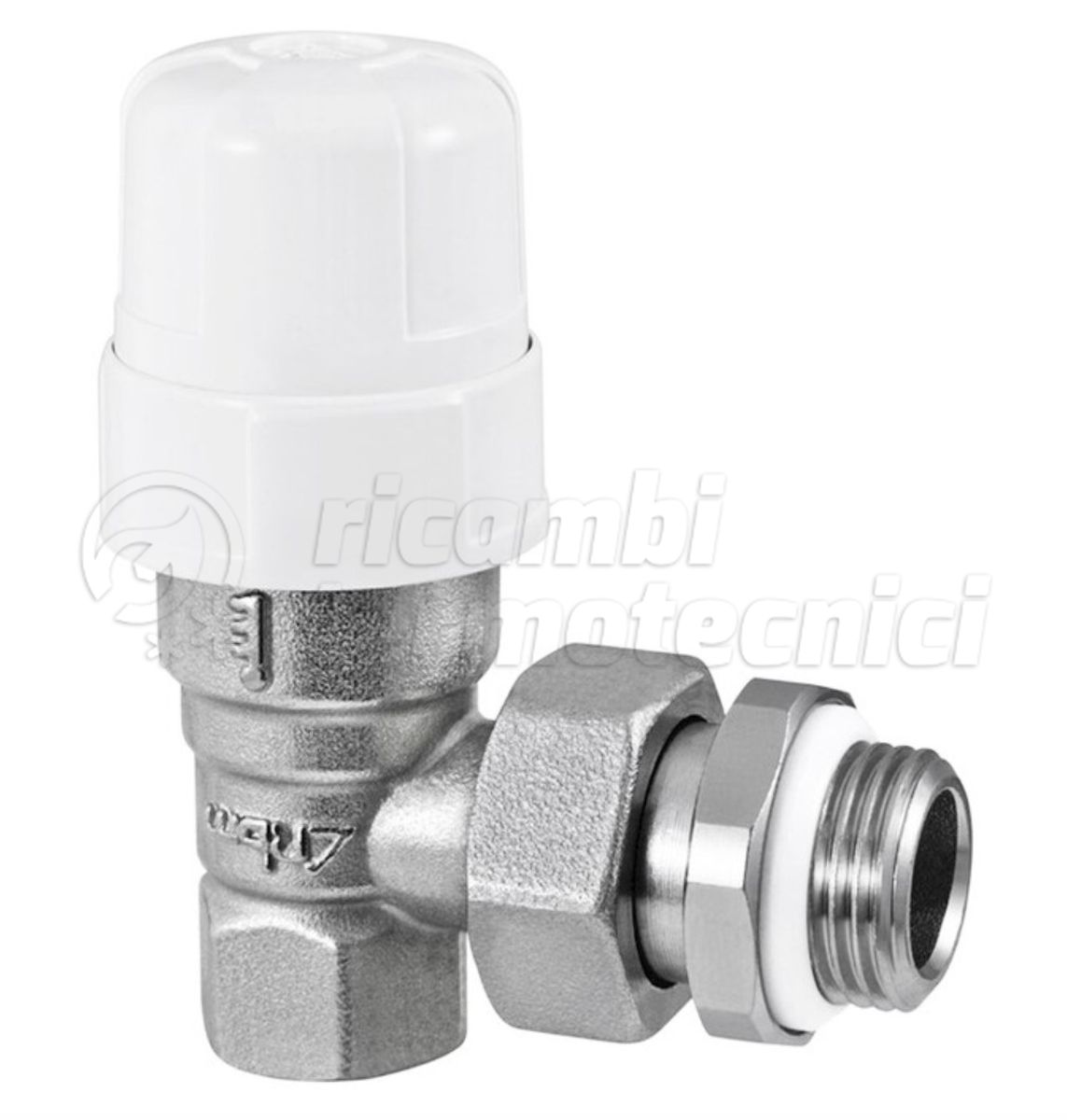 VALVOLA TERMOSTATIZZABILE AD ANGOLO PER TUBO FERRO 3/4"