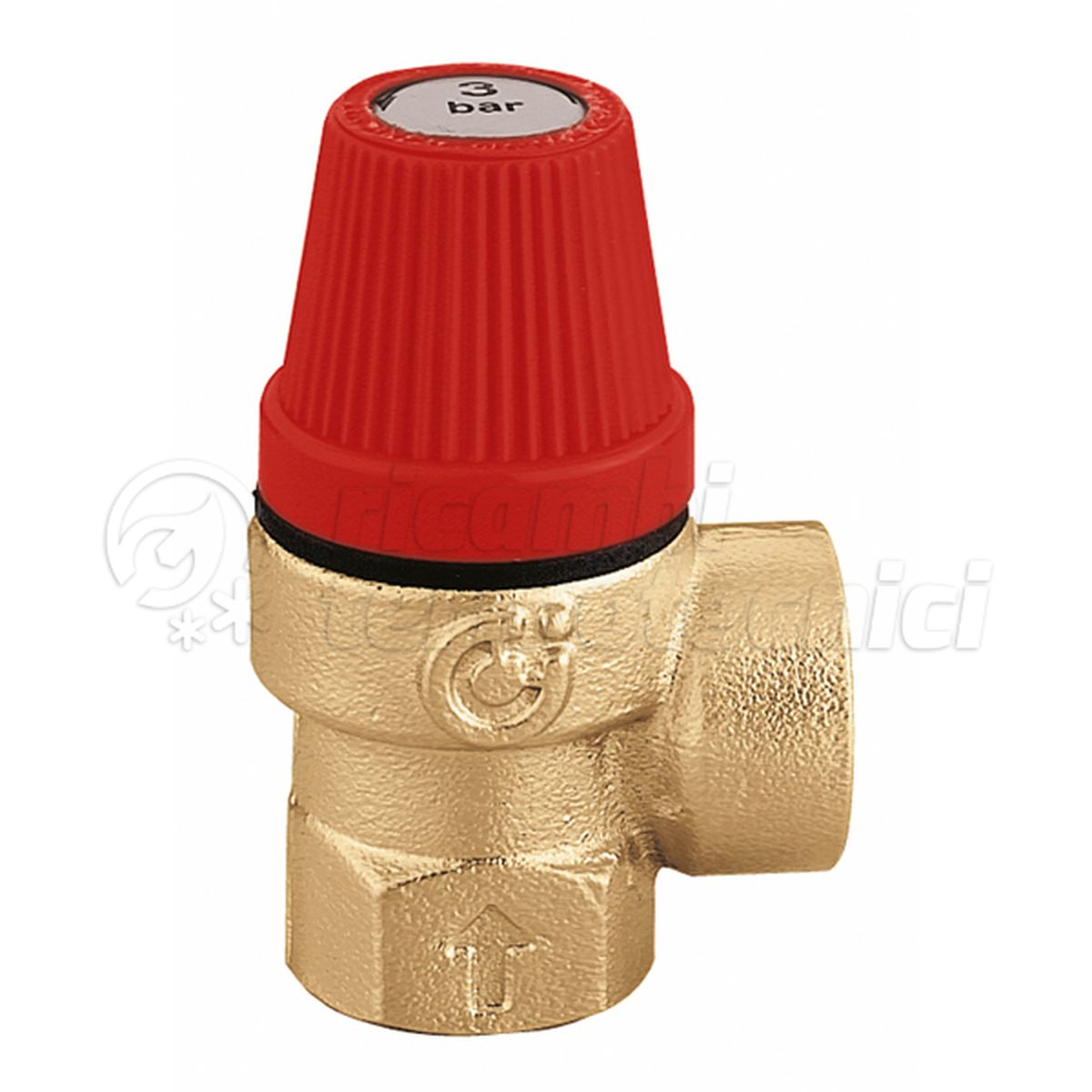 VALVOLA SICUREZZA CALEFFI FILETTATA 1/2"FF 3 BAR