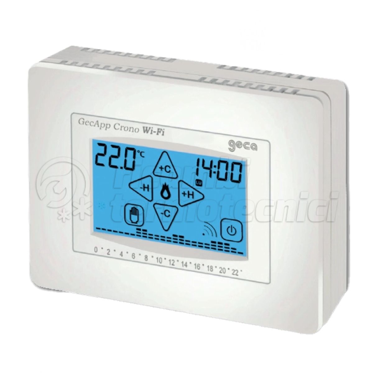 CRONOTERMOSTATO  SETTIMANALE TOUCH SCREEN  - WI-FI  BIACO