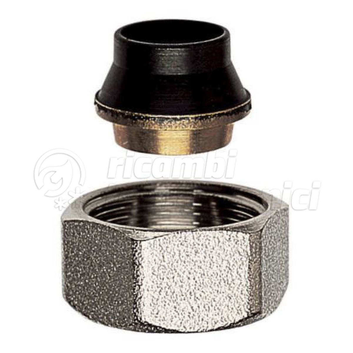 RACCORDO A STRINGERE D.16 PER TUBO RAME OGIVA NBR