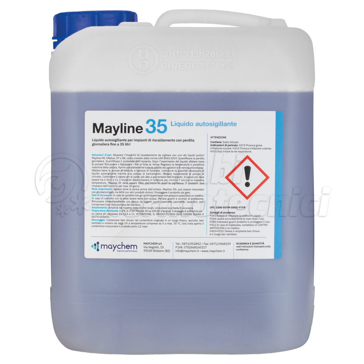 MAYCHEM LIQUIDO AUTOSIGILLANTE PER RISCALDAMENTO CON PERDITA FINO A 35 LT/GG TANICA DA 5 LT