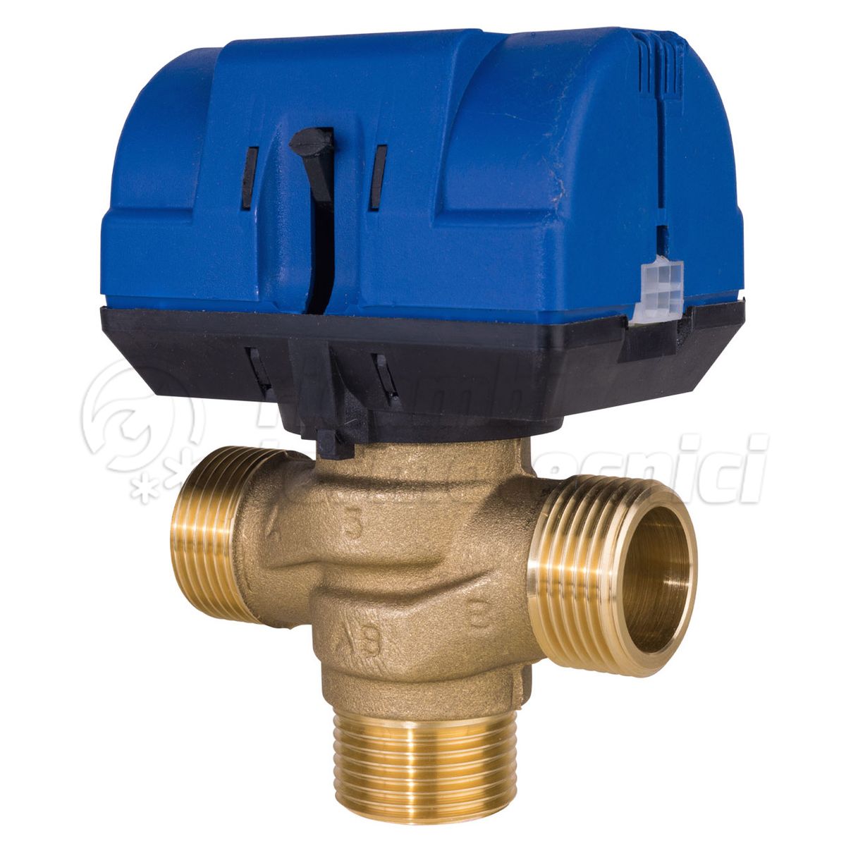 VALVOLA A 3 VIE-230 V-ATTACCHI GAS MASCHIO 3/4''- CON CONNESSIONE RAPIDA SENZA CAVO 