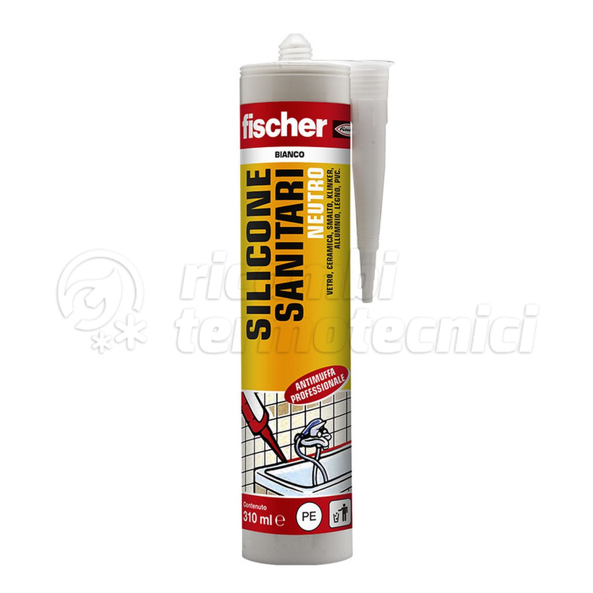 SILICONE SANIT NEUTRO ANTIMUFFA SNS 310-BI FISCHER