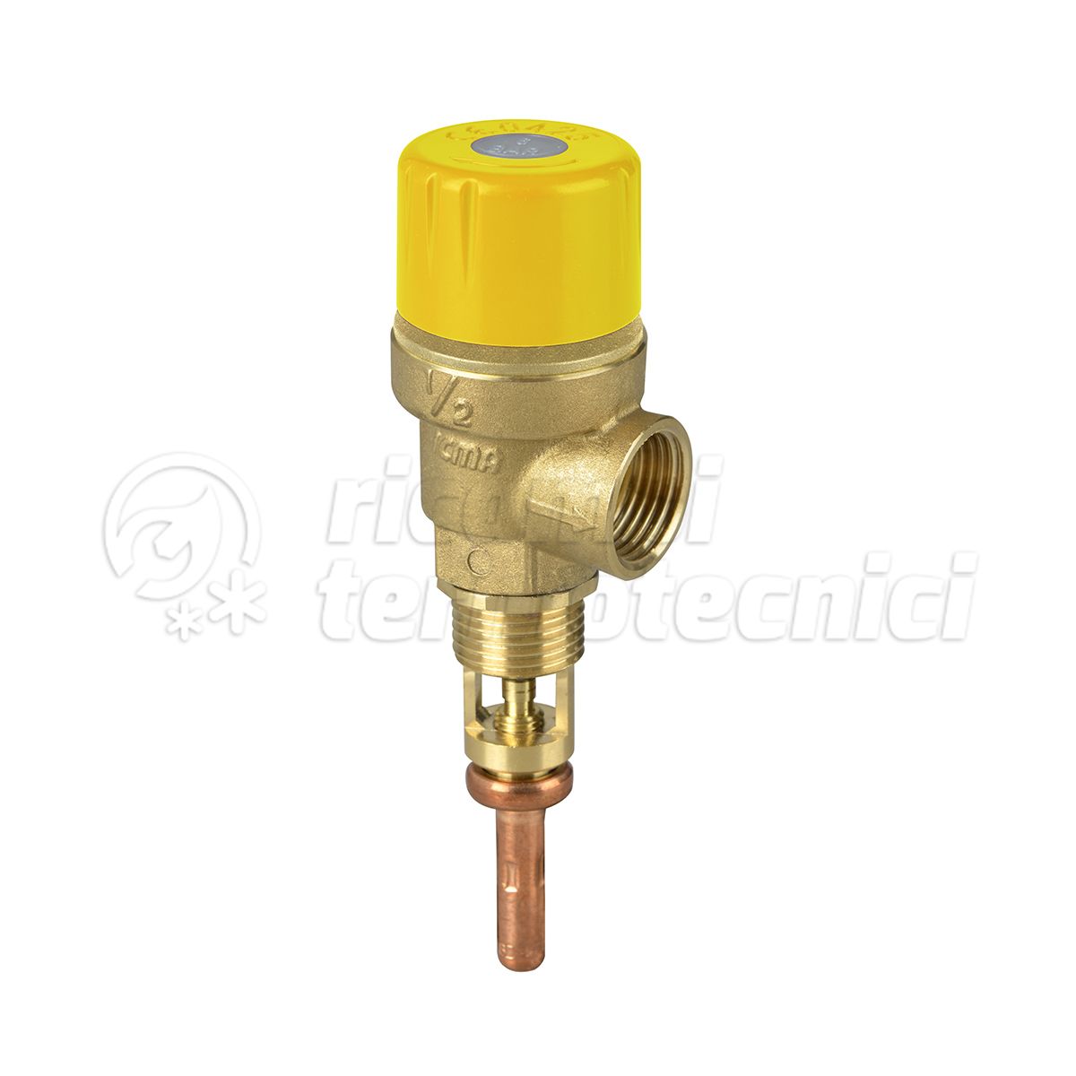 VALVOLA DI SICUREZZA COMBINATA TEMPERATURA/ PRESSIONE X SOLARE 1/2MX1/2F 8 BAR