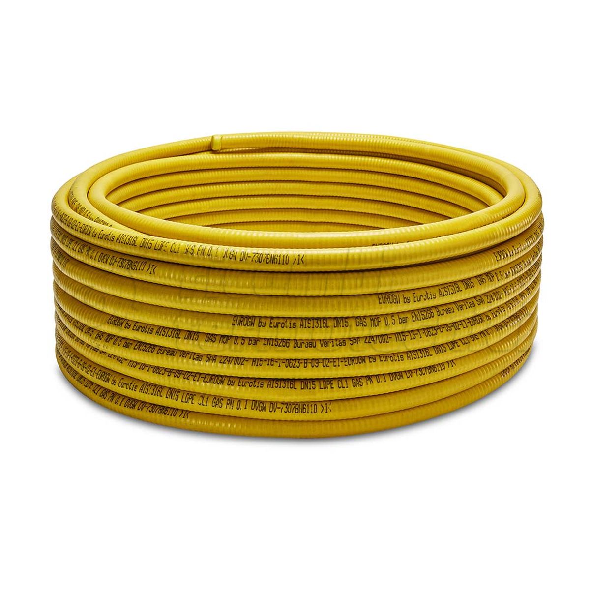 EUROTIS TUBO PER GAS RIVESTITO CSST DN15 3/4 AISI316L 5M GASEN152661P