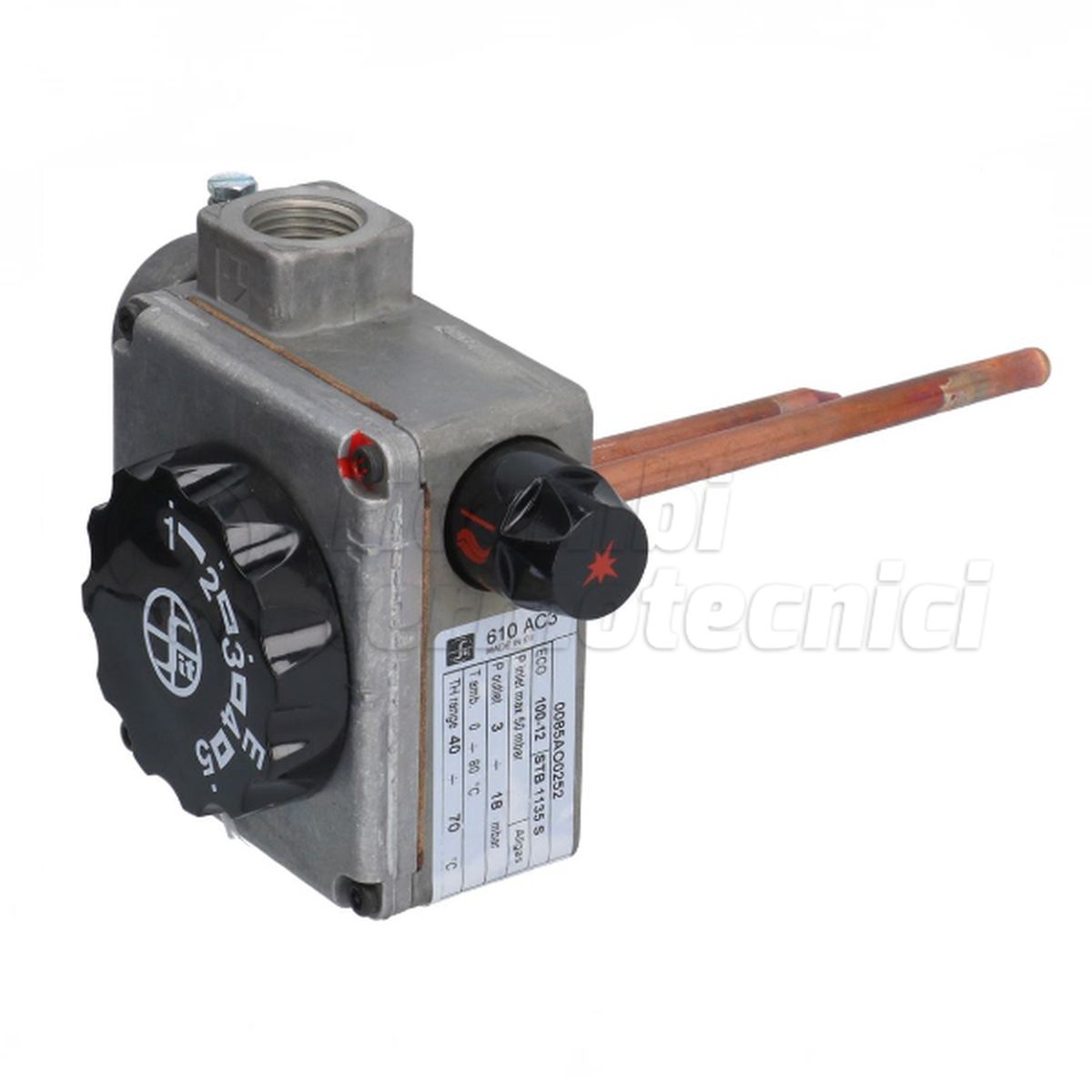 CONTROLLO TERMOSTATICO SIT X SCALDABAGNO AC3 1/2" ECO.