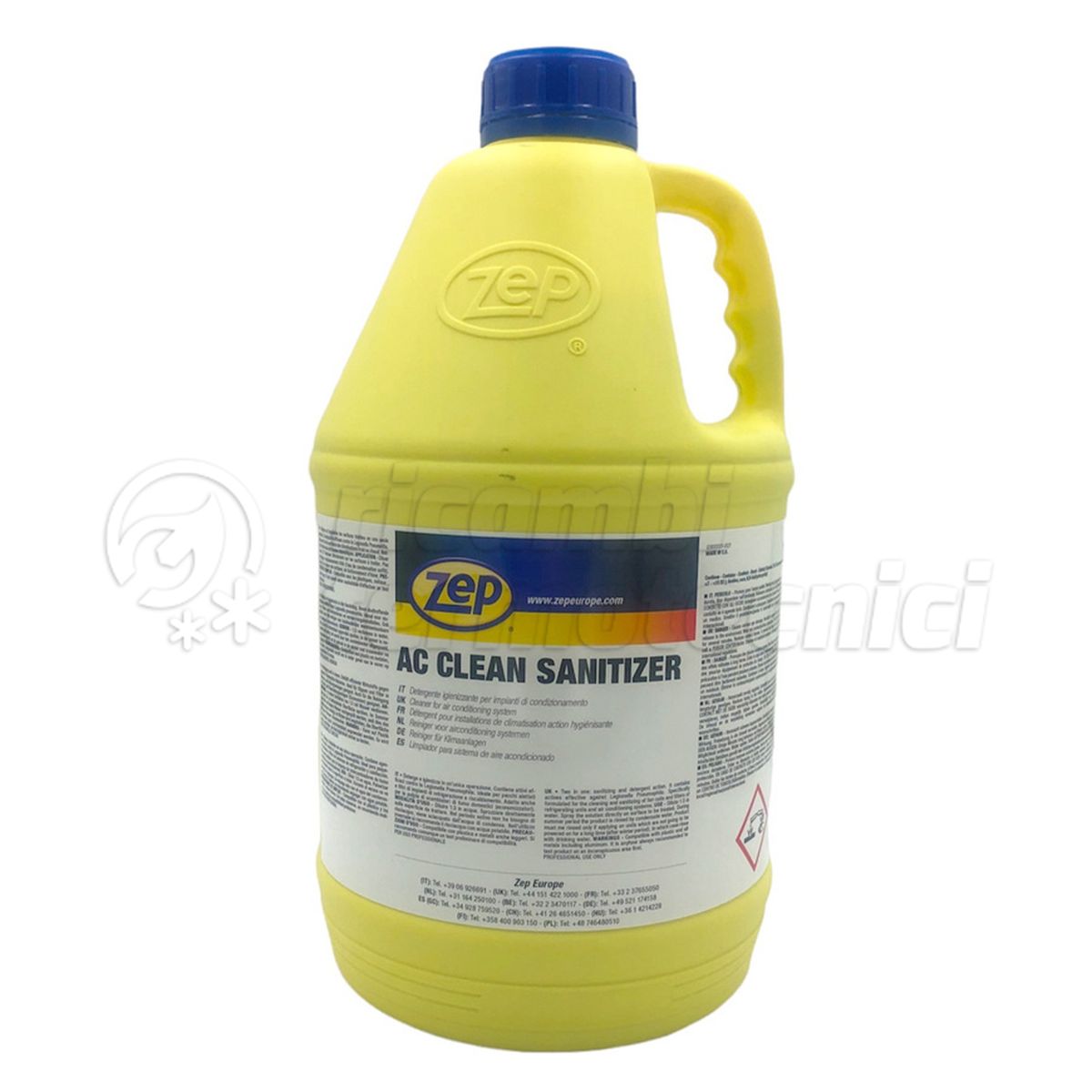 AC CLEAN SANITIZER DETERGENTE IGENIZZANTE CONCENTRATO PER IMPIANTI CONDIZIONAMENTO TANTICA 5LT 