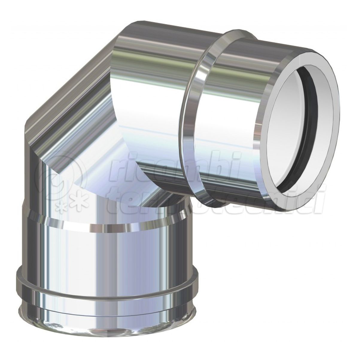ISOCOND PP-INOX  GOMITO 90 ° 80/100