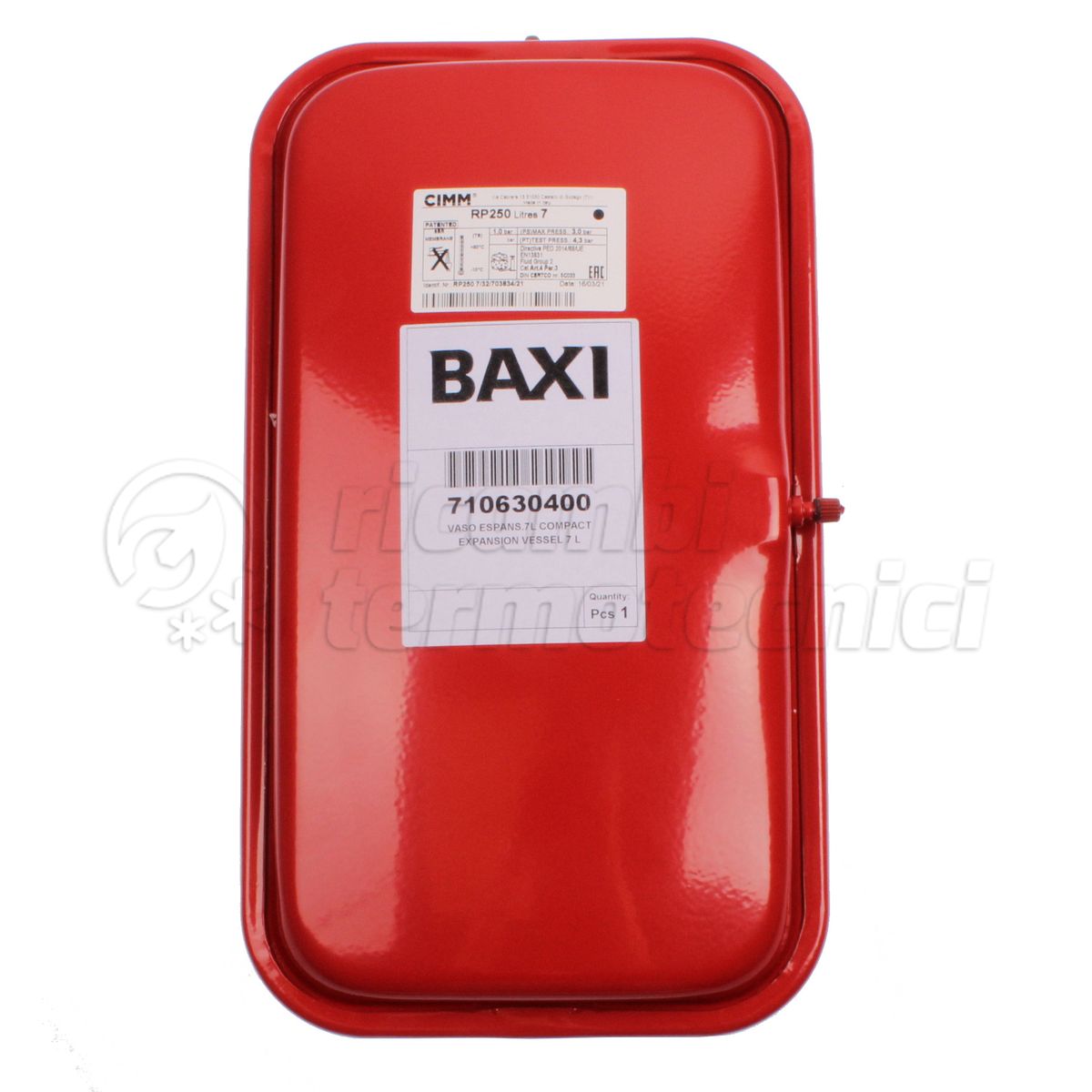 BAXI VASO ESPANSANSIONE LT7 COMPACT