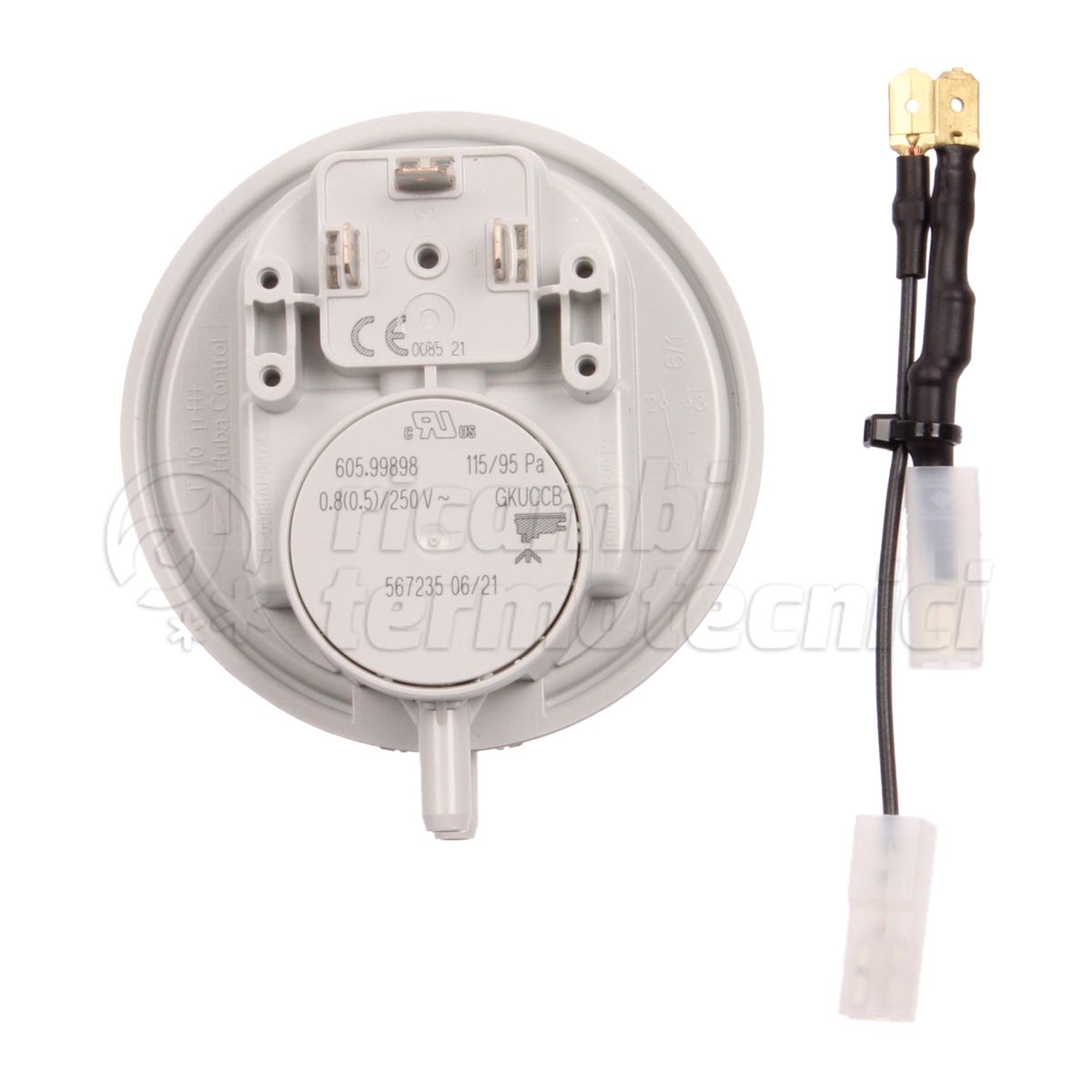 BAXI KIT PRESSOSTATO FUMI HUBA + VITI 115-95PA