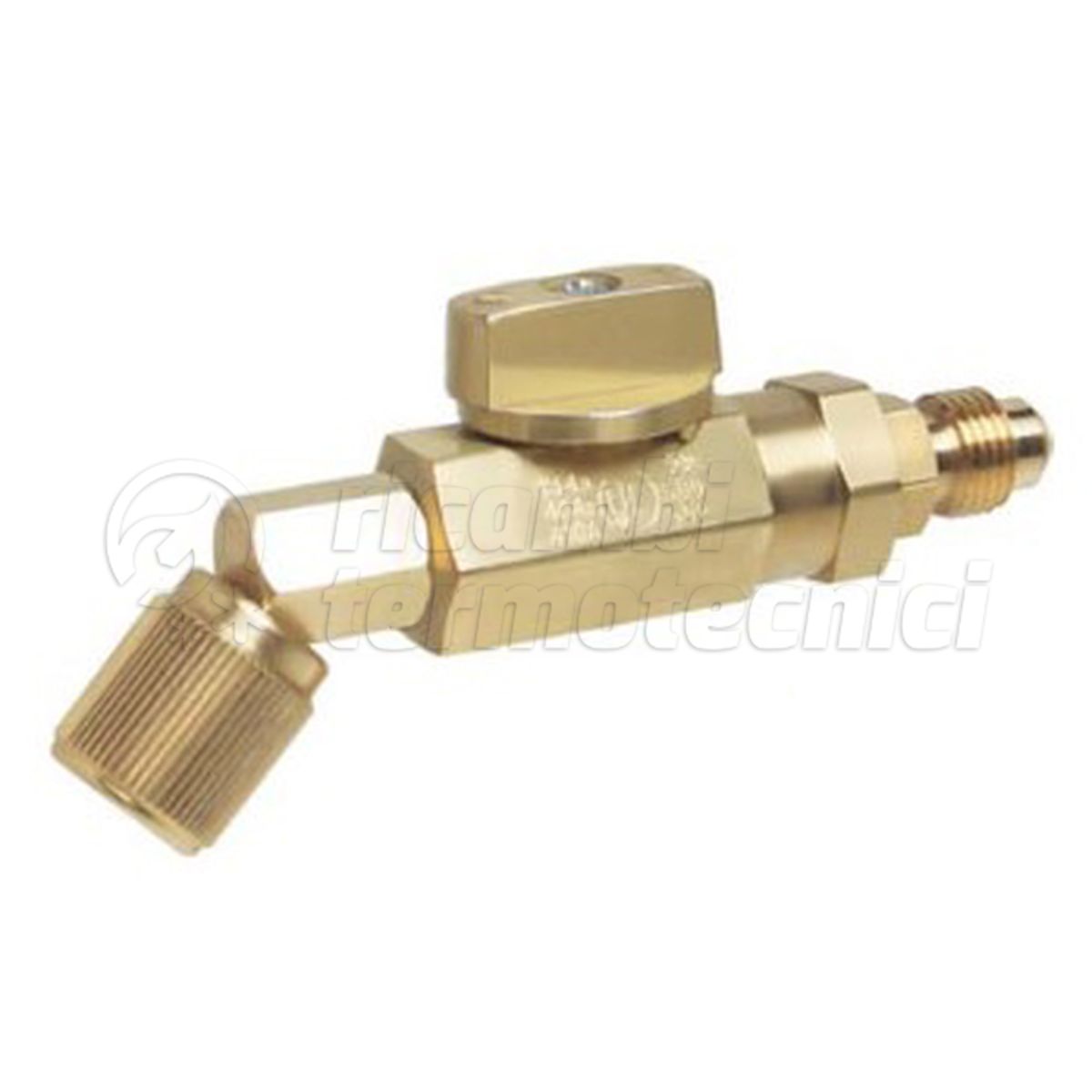 Adattatore Per Valvola A Sfera Per Refrigerante Aria Condizionata, Set Da 2 Pezzi (alta/bassa Pressione), Filettatura 1/4 SAE, Per R134A R22 R12 R410A, In Ottone E ABS - 4