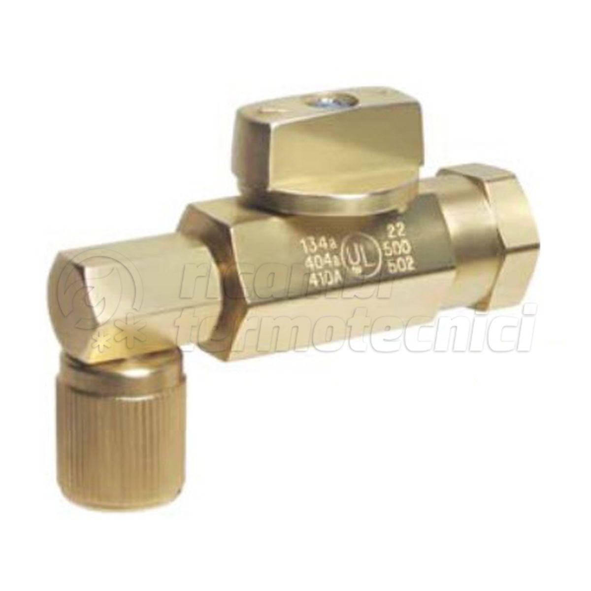 VALV.90° 1/4F SAE X 1/8F NPT