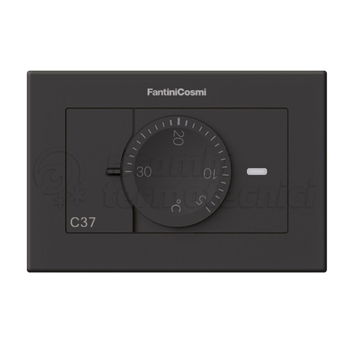 TERMOSTATO ELETTRONICO DA INCASSO ANTRACITE 230V