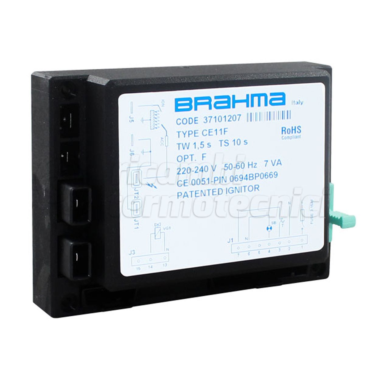 APPARECCHIATURA SCHEDA BRAHMA  CE11F TW1,5 TS 10