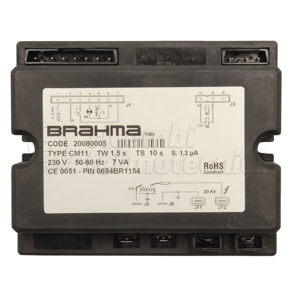 APPARECCHIATURA SCHEDA BRAHMA CM11 TW1,5 TS10