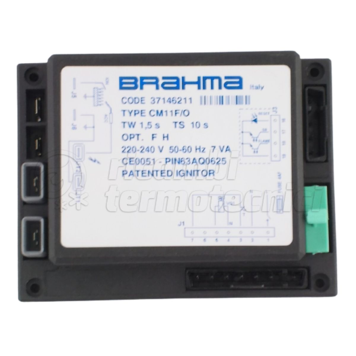 SCHEDA BRAHMA X CALD.MUR. CM11F/O TW 1,5 S TS 10 S