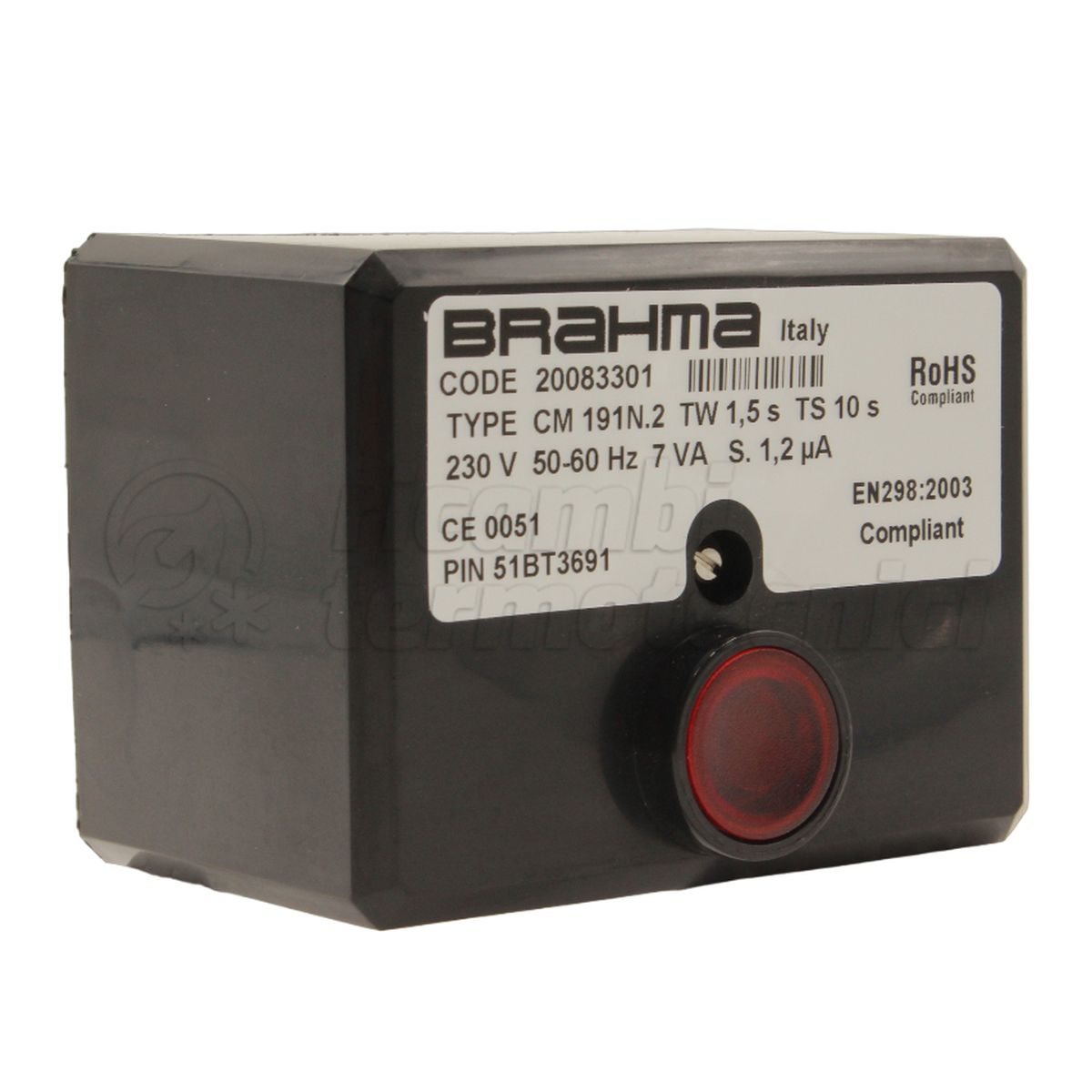 APPARECCHIATURA SCHEDA BRAHMA.CM191N.2 TW1.5 TS10