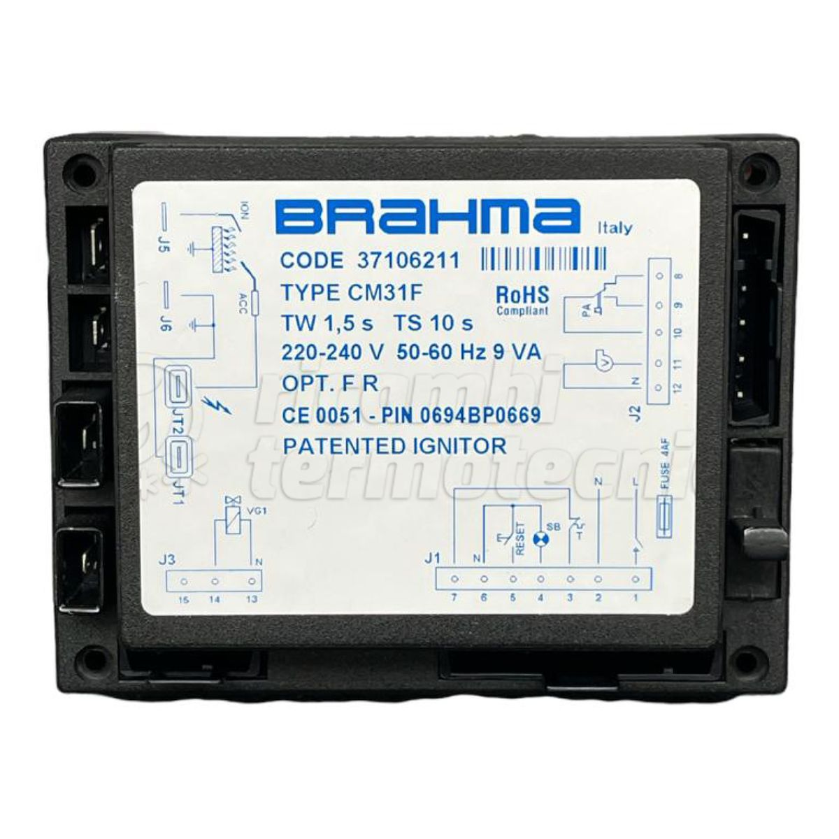 APPARECCHIATURA SCHEDA BRAHMA CM31F TW 1,5 TS 10