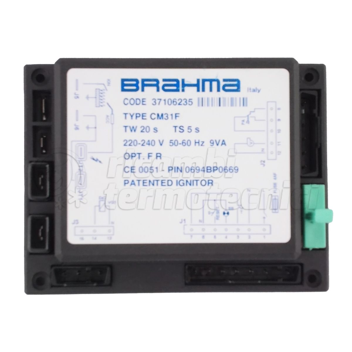 APPARECCHIATURA SCHEDA BRAHMACM31F TW 20 TS 5