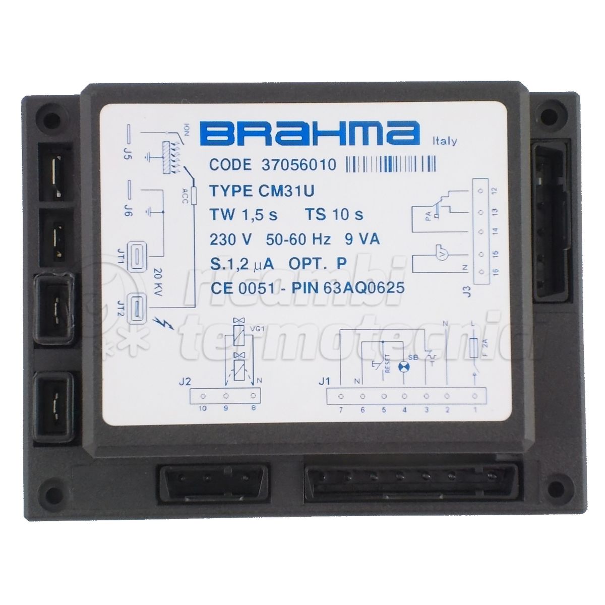 APPARECCHIATURA SCHEDA BRAHMA CM31U 37056010