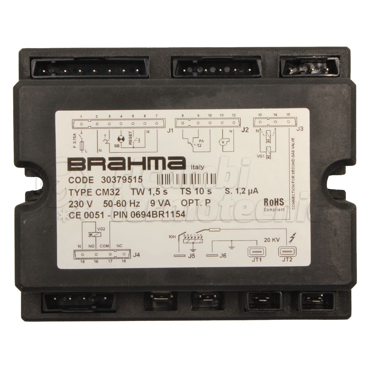 APPARECCHIATURA SCHEDA BRAHMA CM32 TW 1,5 TS 10