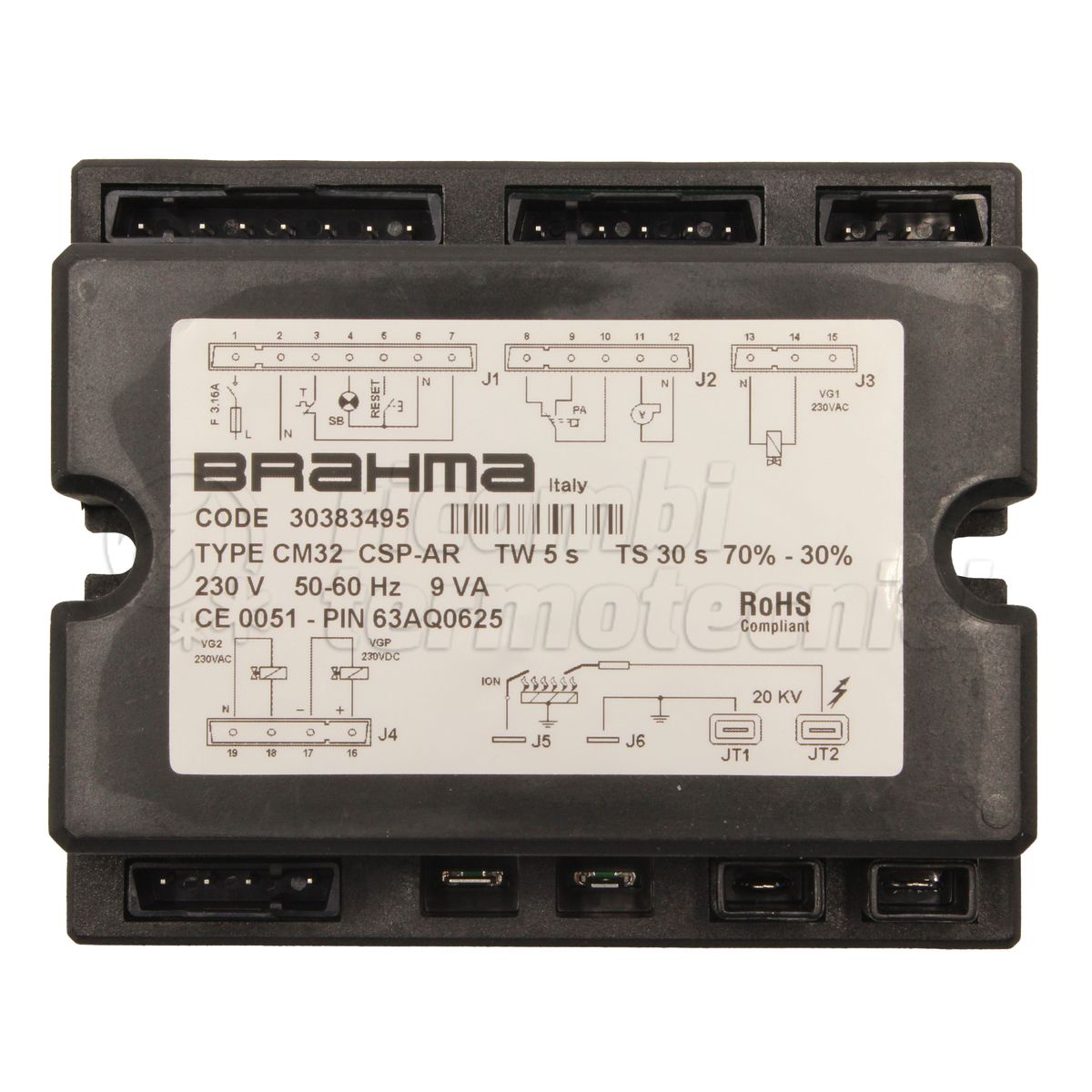 APPARECCHIATURA SCHEDA BRAHMA CM32CSP/AR TW 5 TS 30