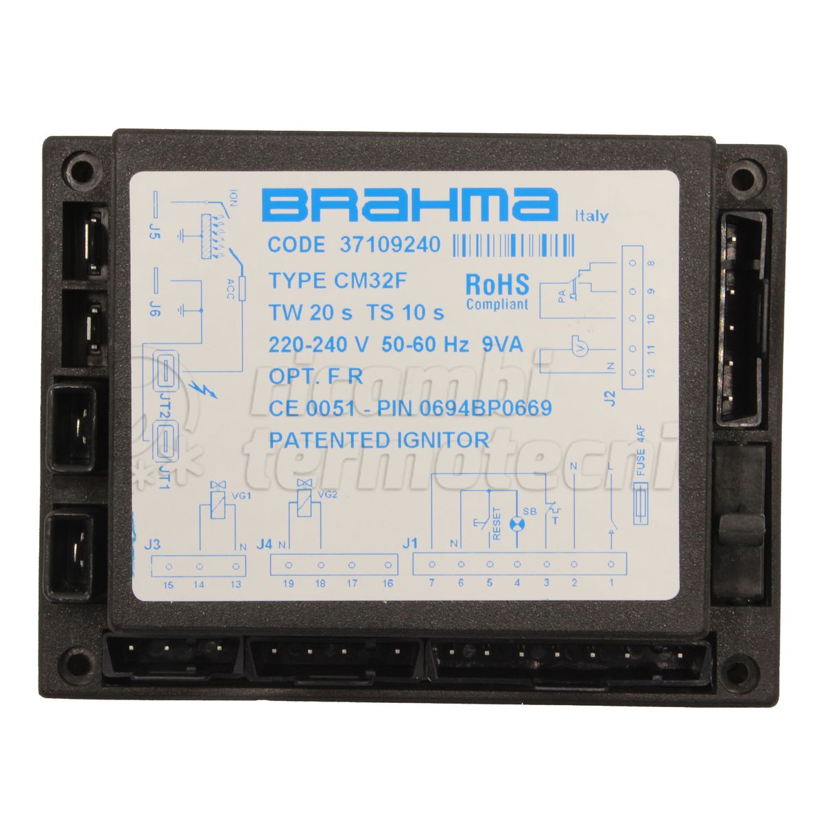 APPARECCHIATURA SCHEDA BRAHMA.CM32F TW 20 TS 10