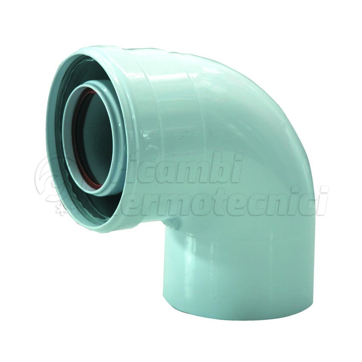 Curva Per Canna Fumaria 90° Coassiale 60/100 PP - Affidabile E Robusta Per Stufe E Caldaie
