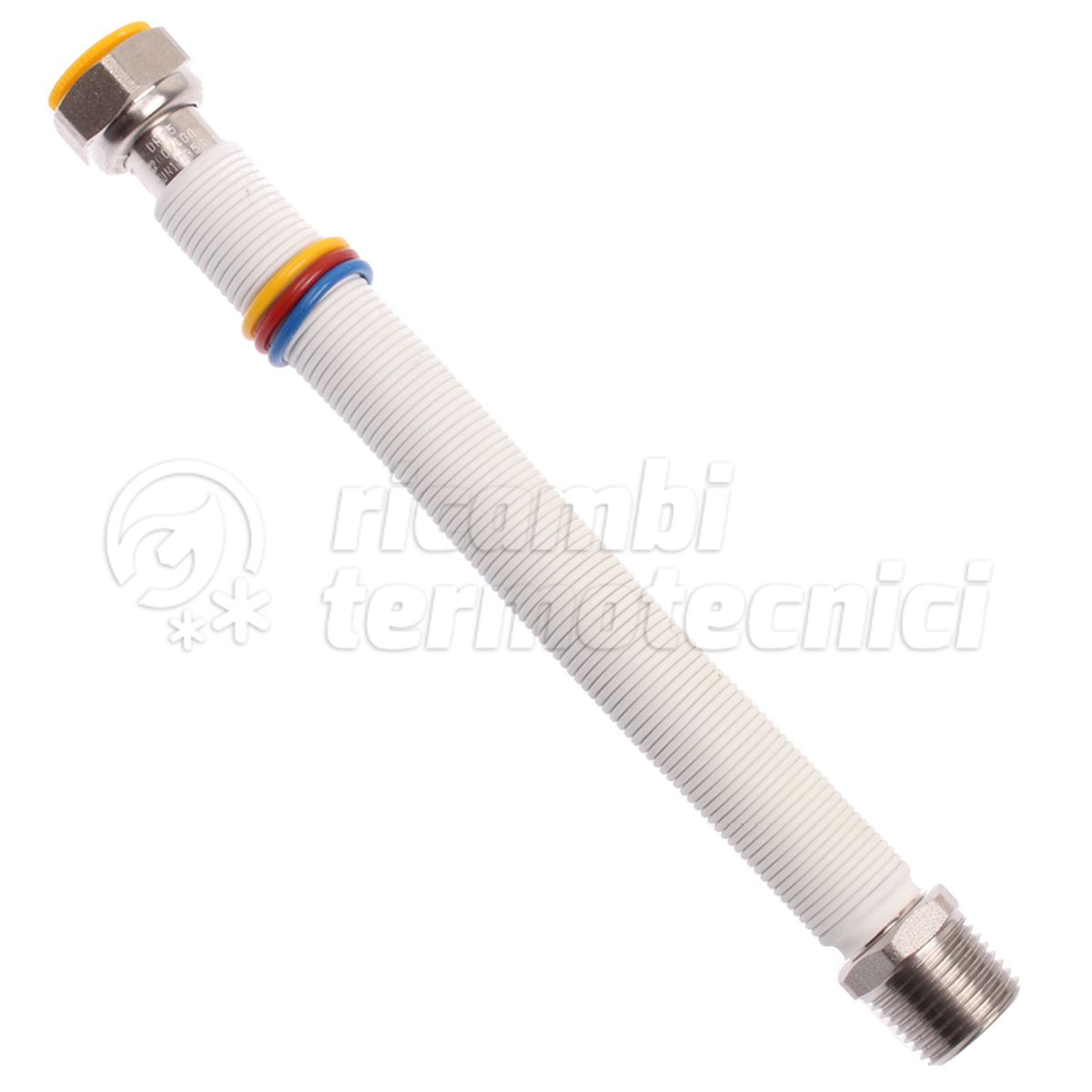 GIUNTI ESTENSIONE INOX  PER ACQUA E GAS  1" MF 200-400 MM - RIVESTITO BIANCO 