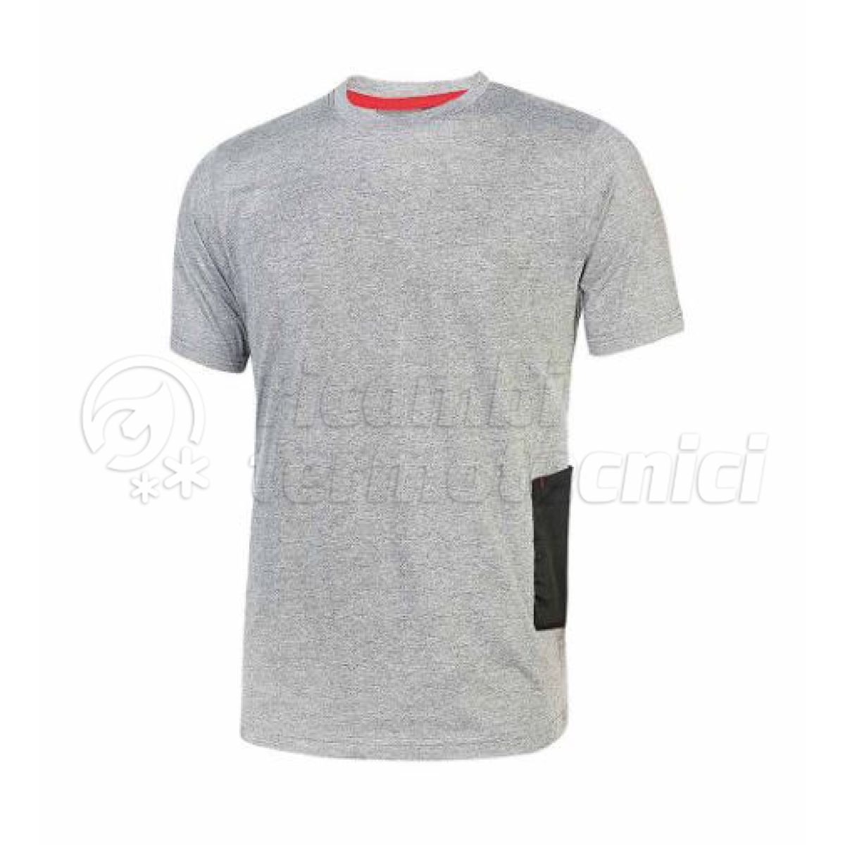 U-POWER T-SHIRT SLIM FIT ROAD  GREY SILVER  TAGLIA L