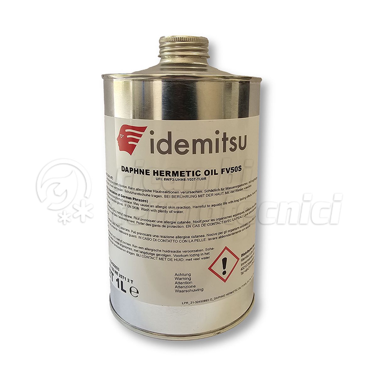 LUBRIFICANTE PVE IDEMITSU - DAPHNE HERMETIC OIL FV50S - 1 LT 