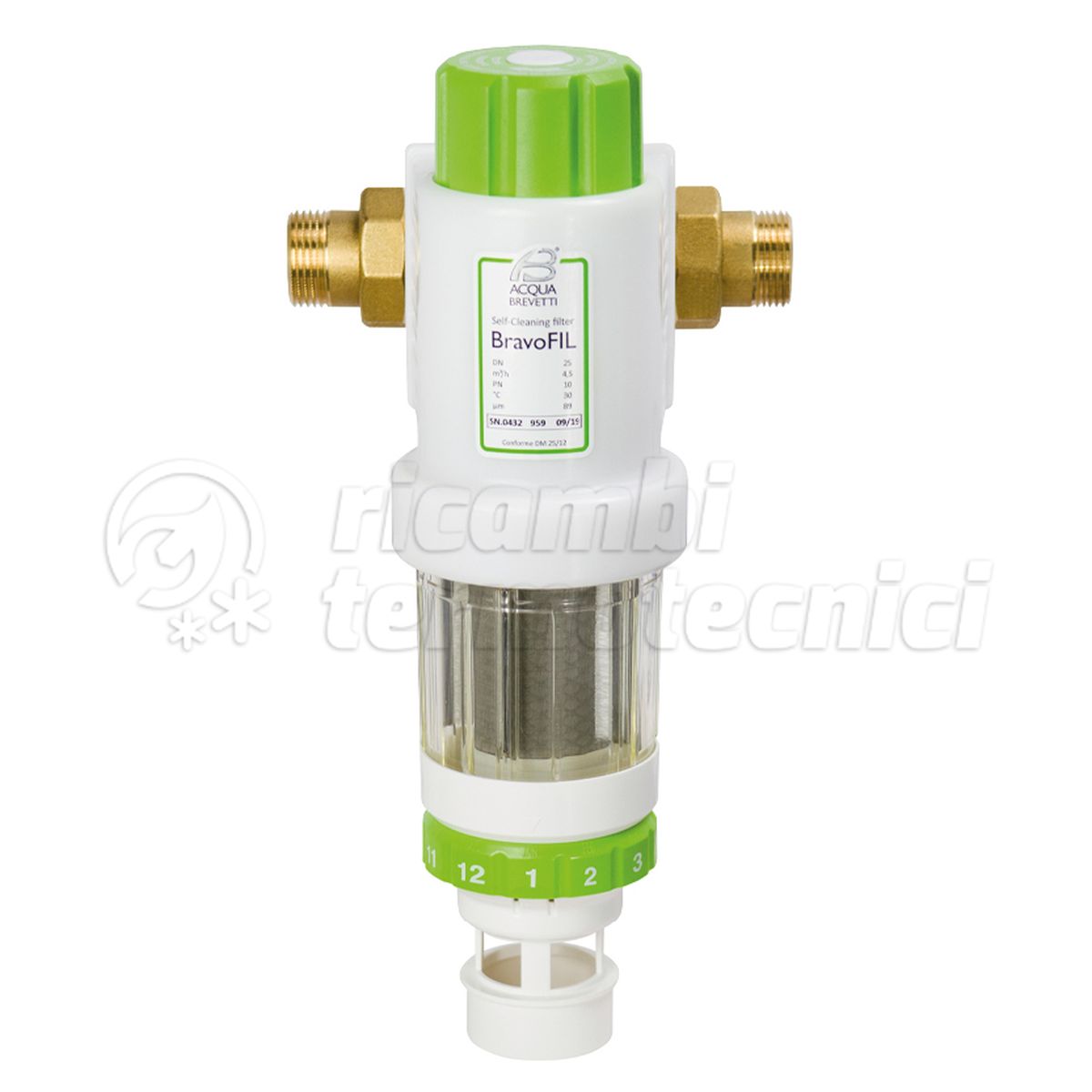 FILTRO ACQUA AUTOPULENTE BRAVOFIL  3/4'' M 3.2