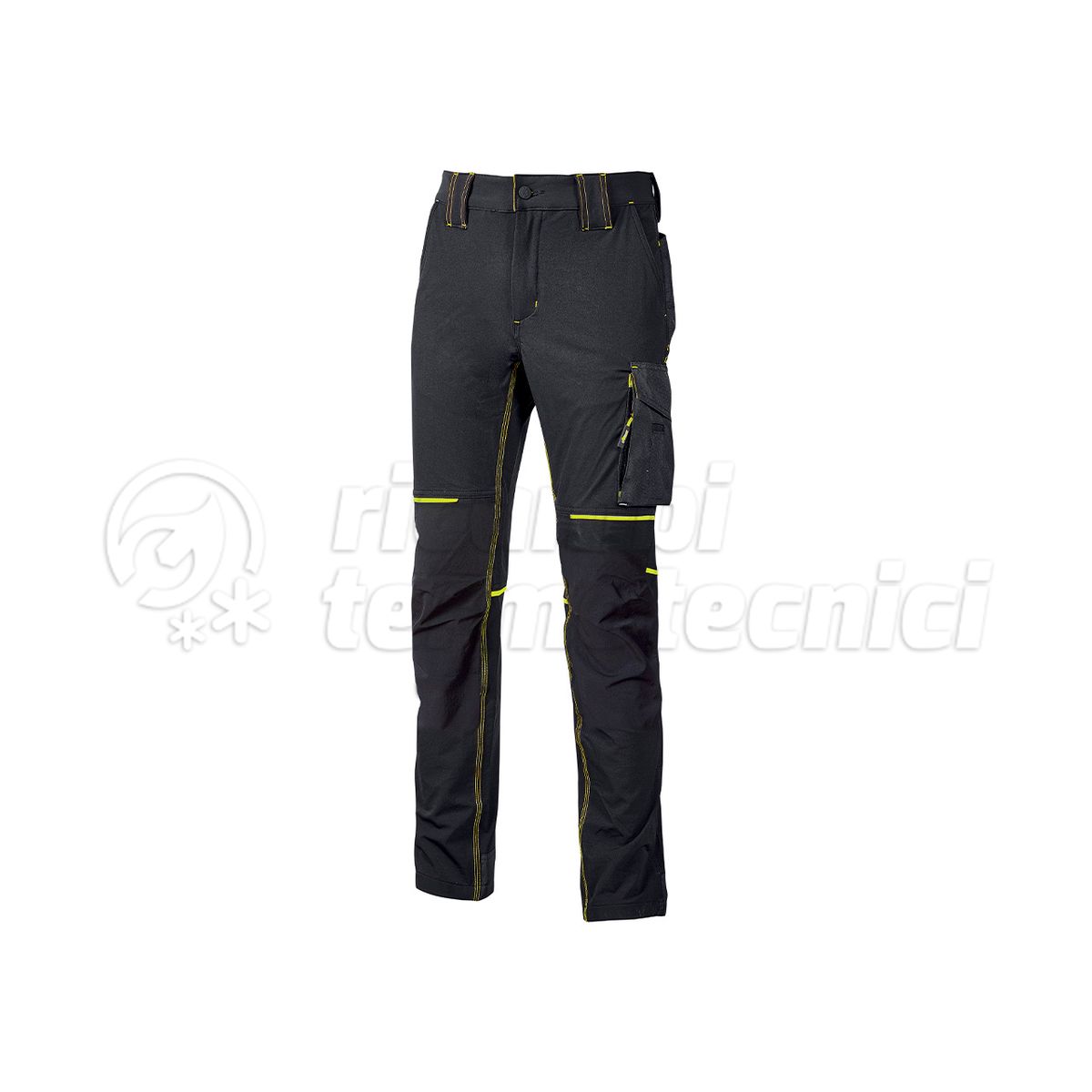 U-POWER PANTALONE LUNGO WORLD   BLACK CARBON  TAGLIA M